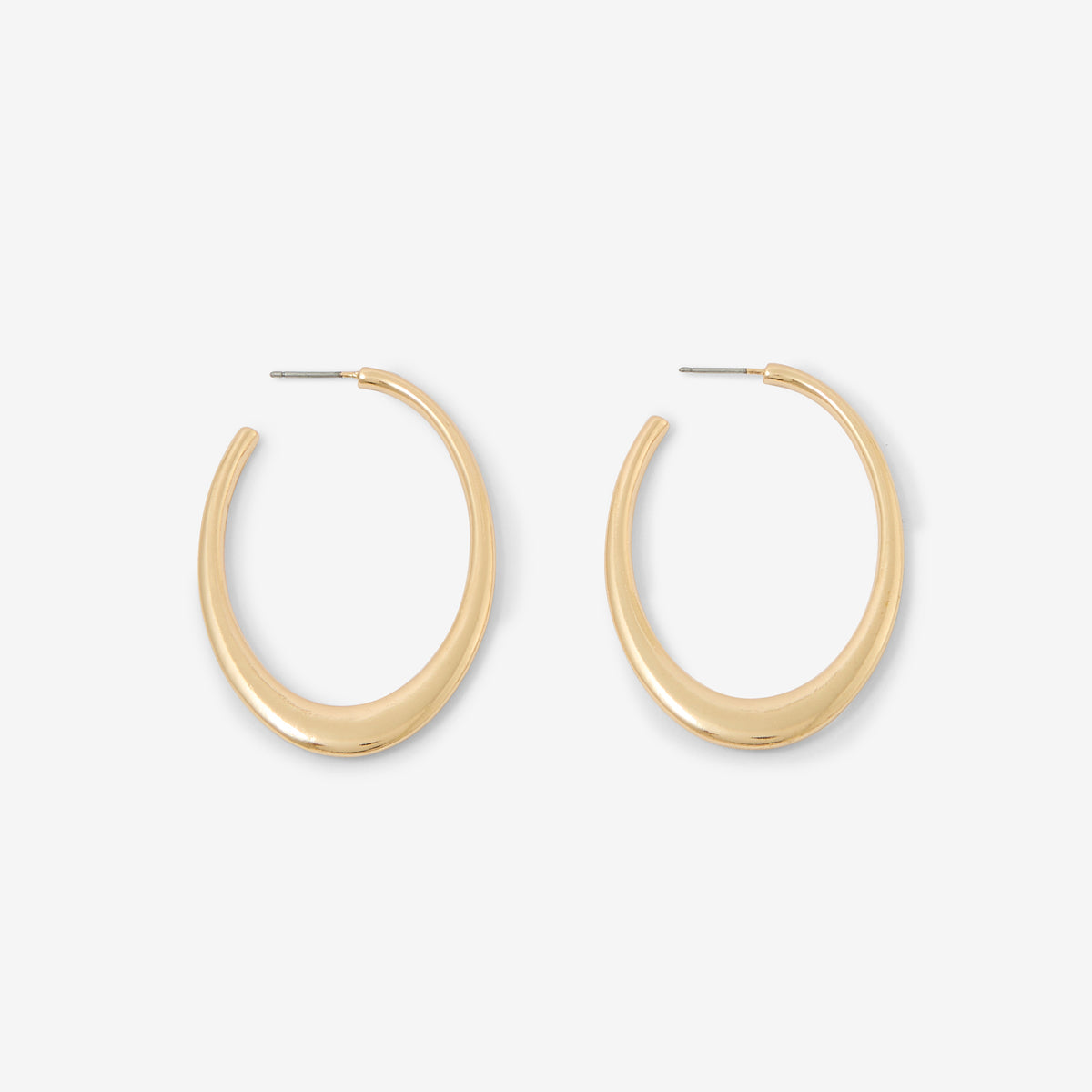 Créoles ovales dorées