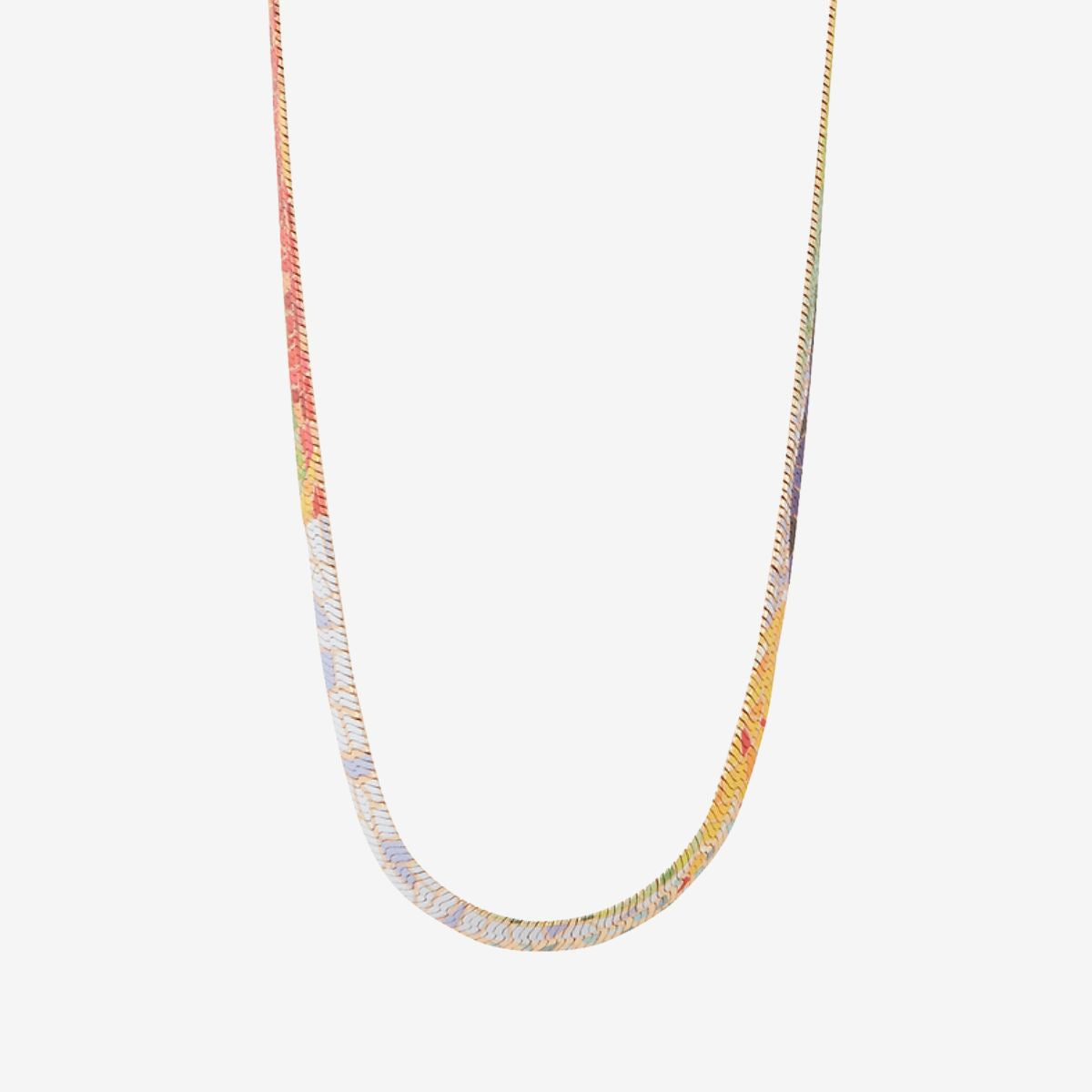 Collier chaine serpent Balagane imprimé mosaïque