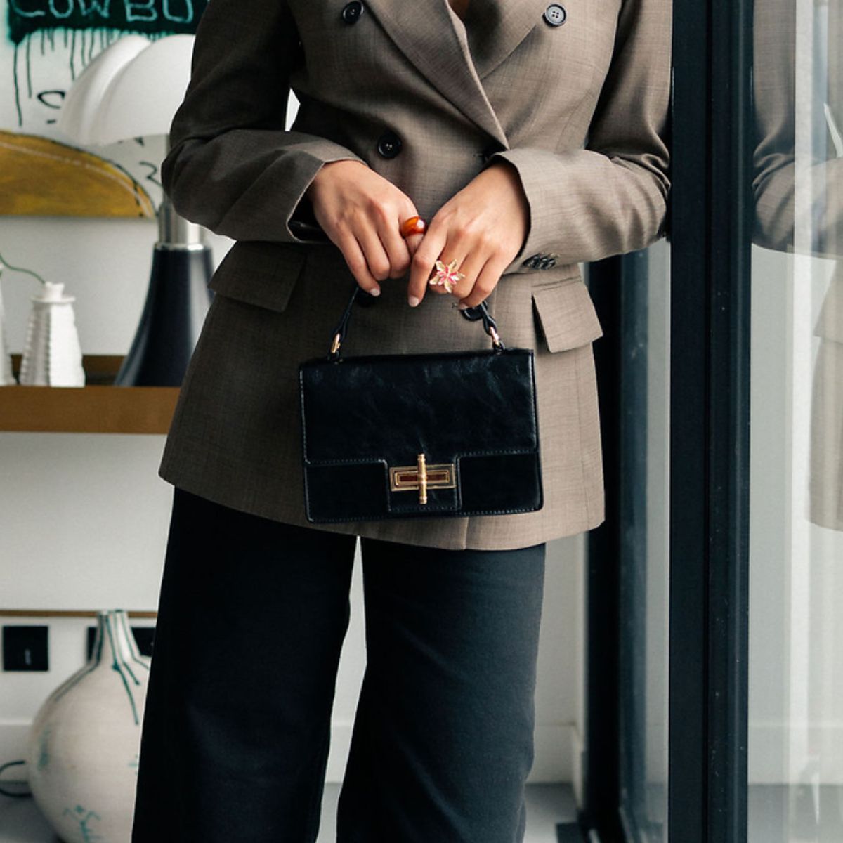 Sac à bandoulière noir