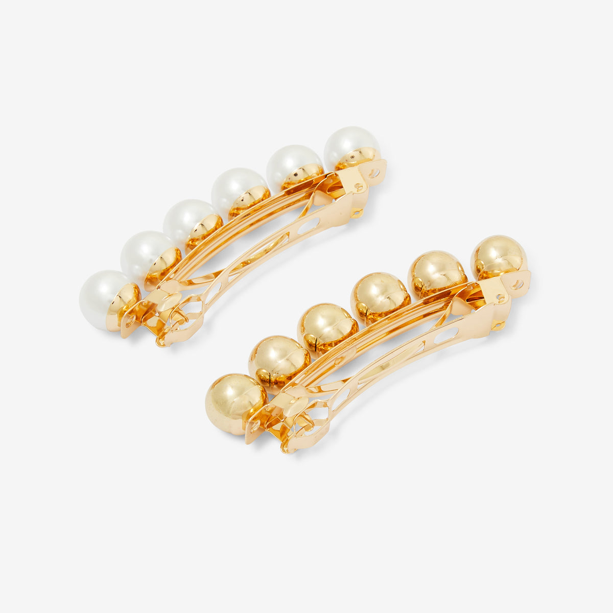 Set de 2 barrettes perles