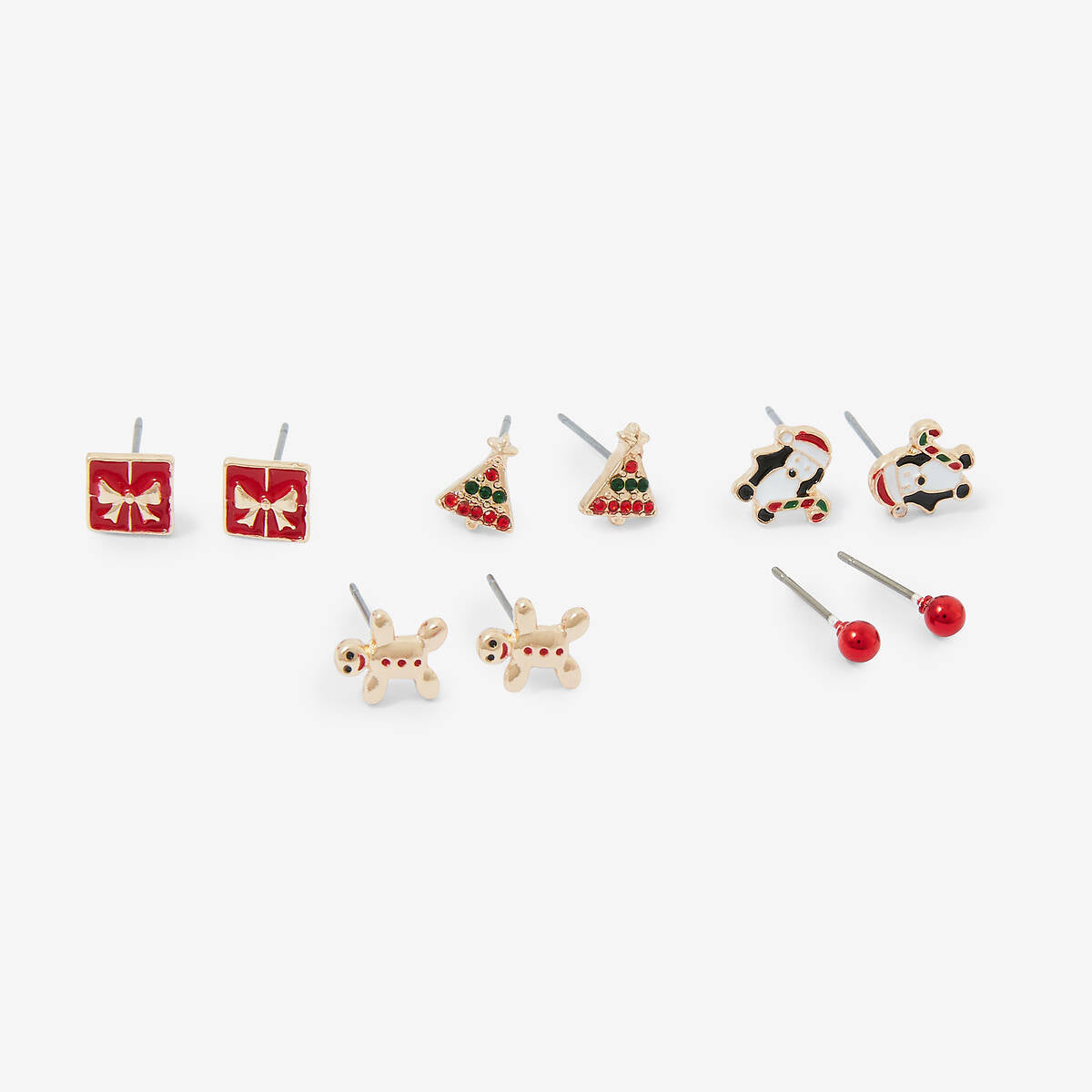 Set de boucles d'oreilles de Noël à suspendre - Flocon