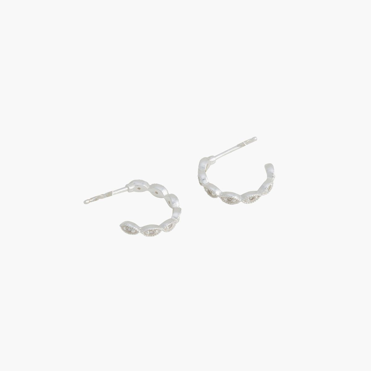 Créoles Argent Garanti et Oxydes de Zirconium
