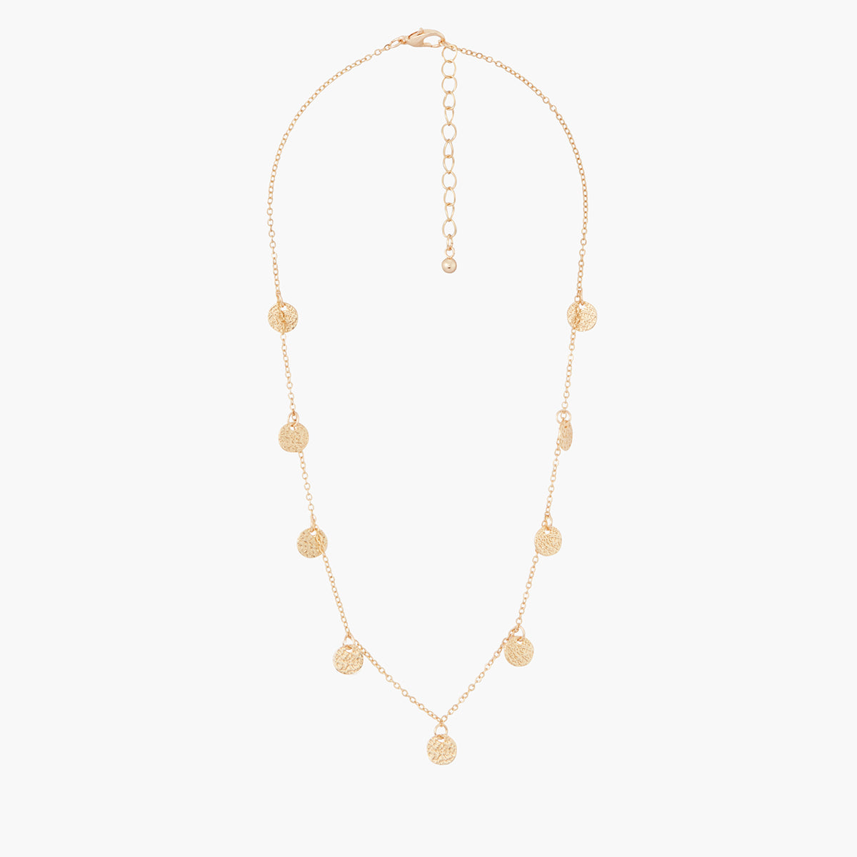 Collier chaine à pampilles acier inoxydable