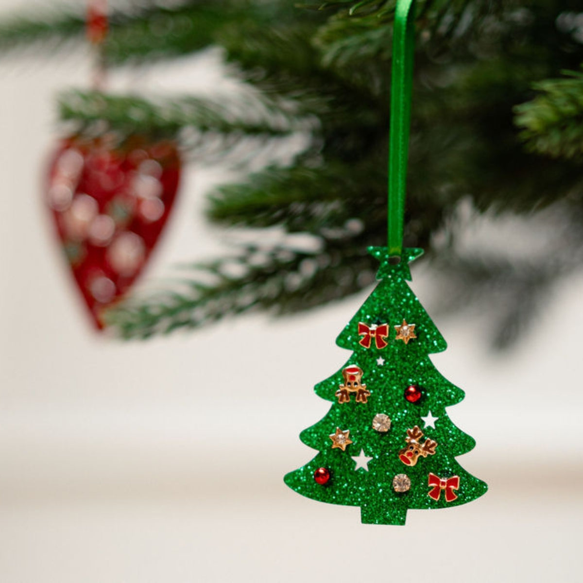 Set de boucles d’oreilles de Noël à suspendre - Sapin