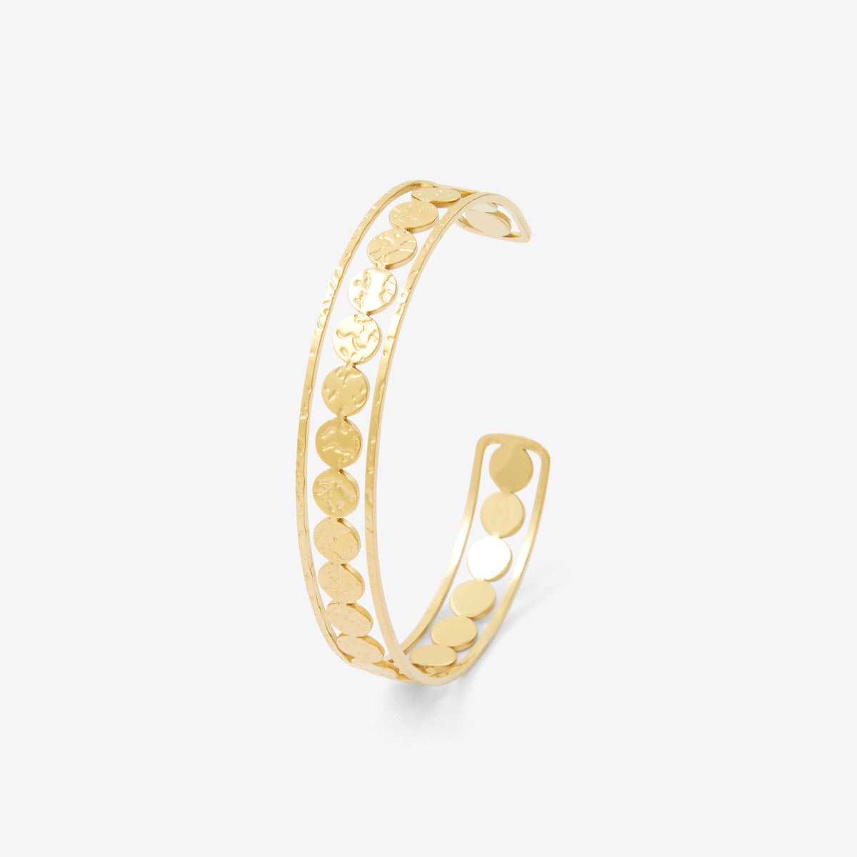 Manchette ajourée dorée acier inoxydable