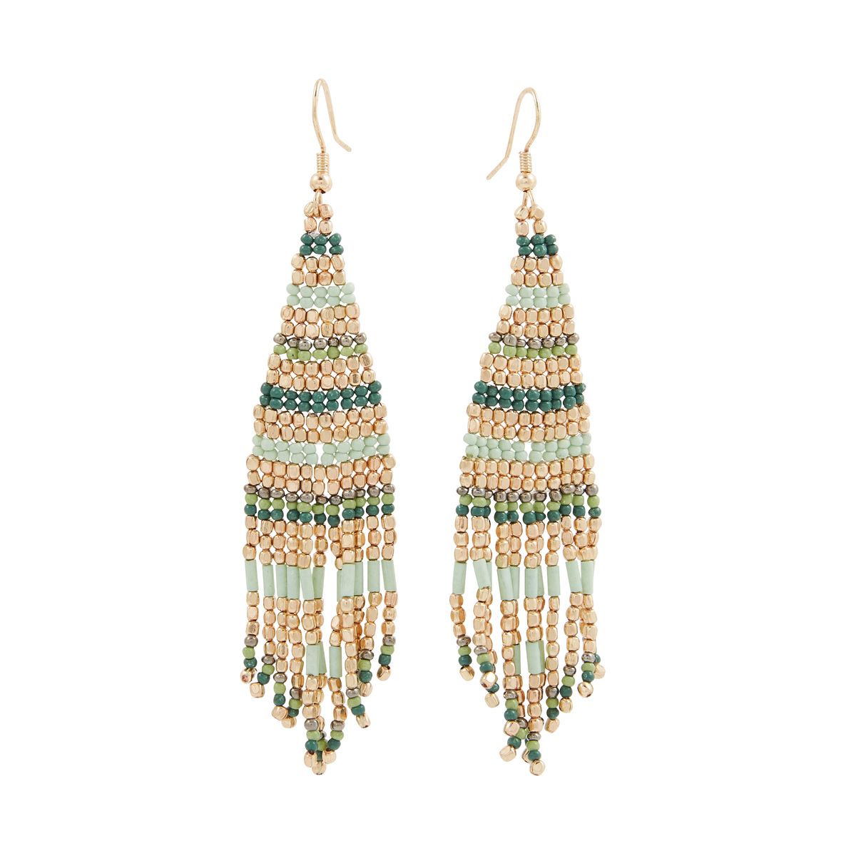 Boucles d'oreilles perles de rocailles