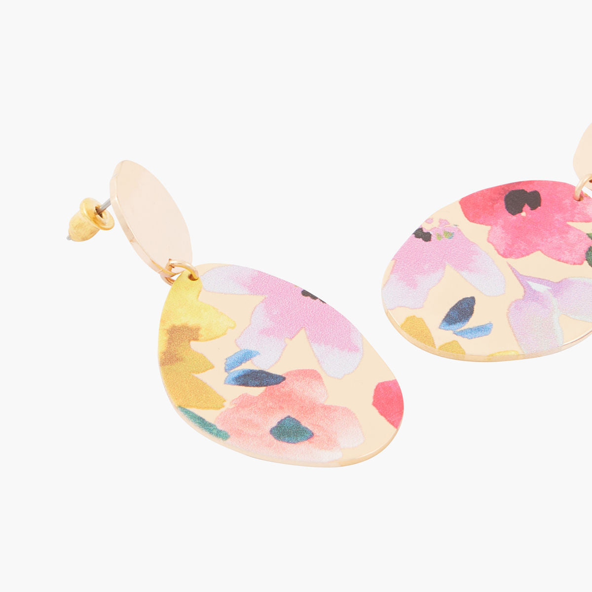 Boucles d'oreilles Balagane imprimé fleurs