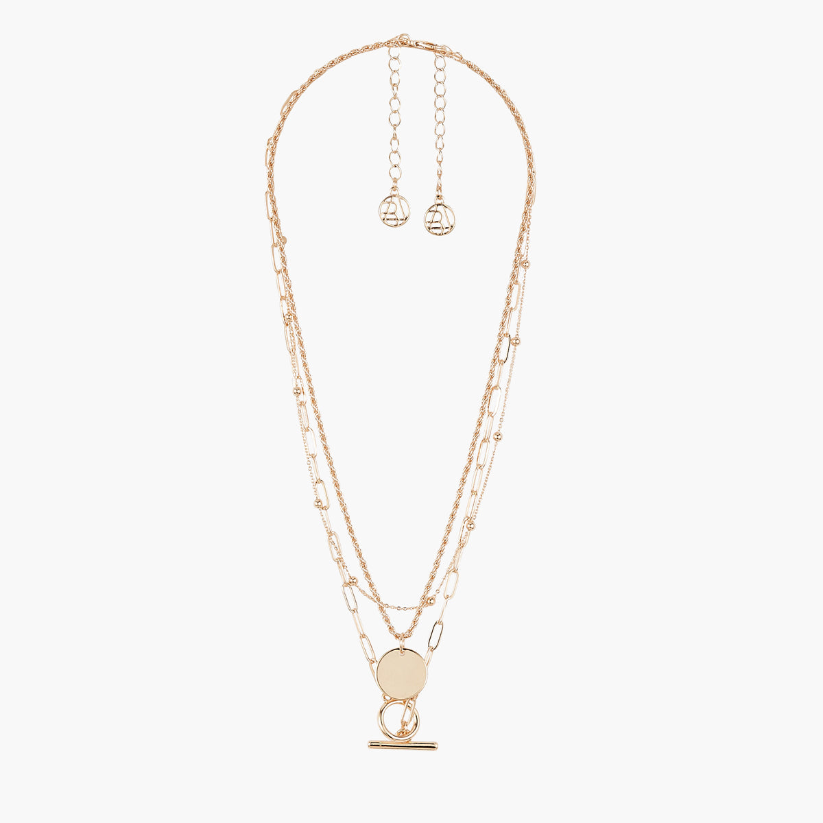 Set de 3 colliers à chaînes assorties