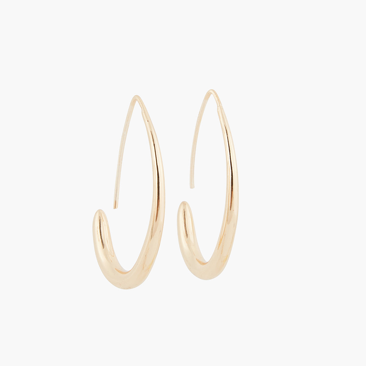 Créoles gouttes dorées