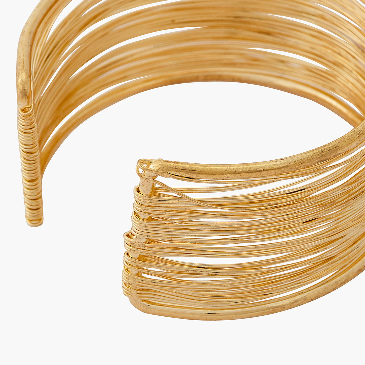 Manchette dorée multi rangs