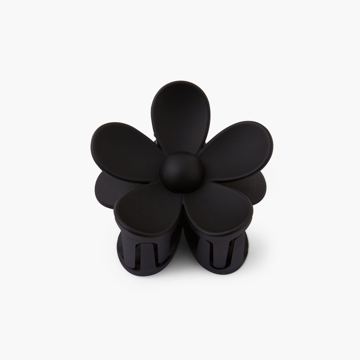Pince à cheveux fleur noire