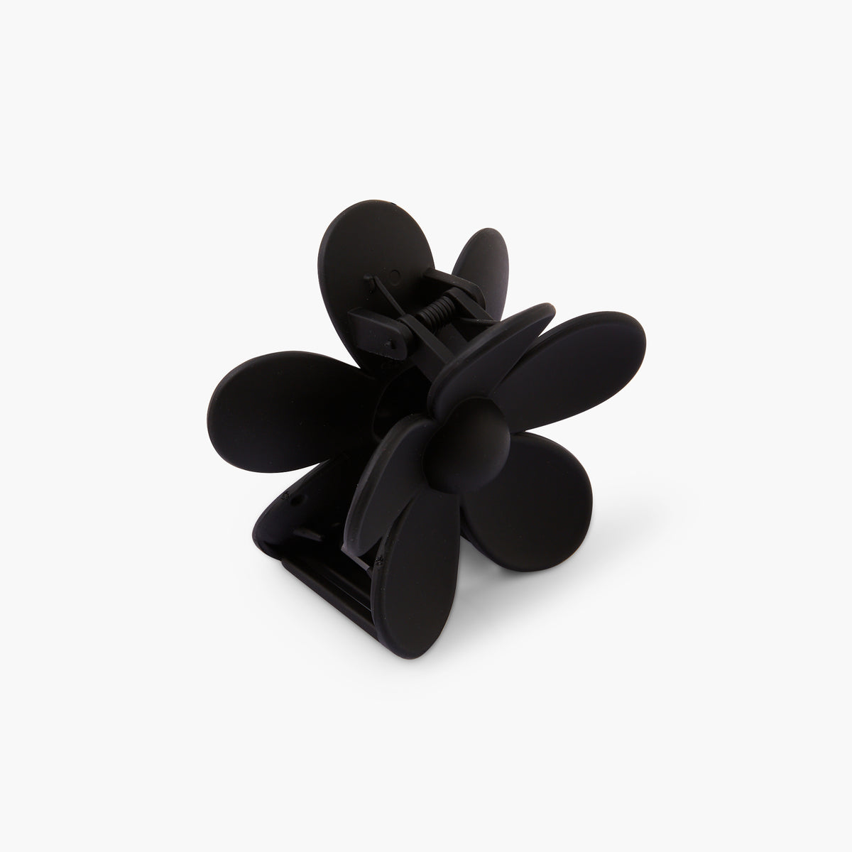 Pince à cheveux fleur noire