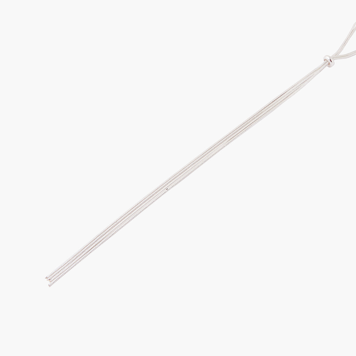 Collier sautoir chaîne argenté