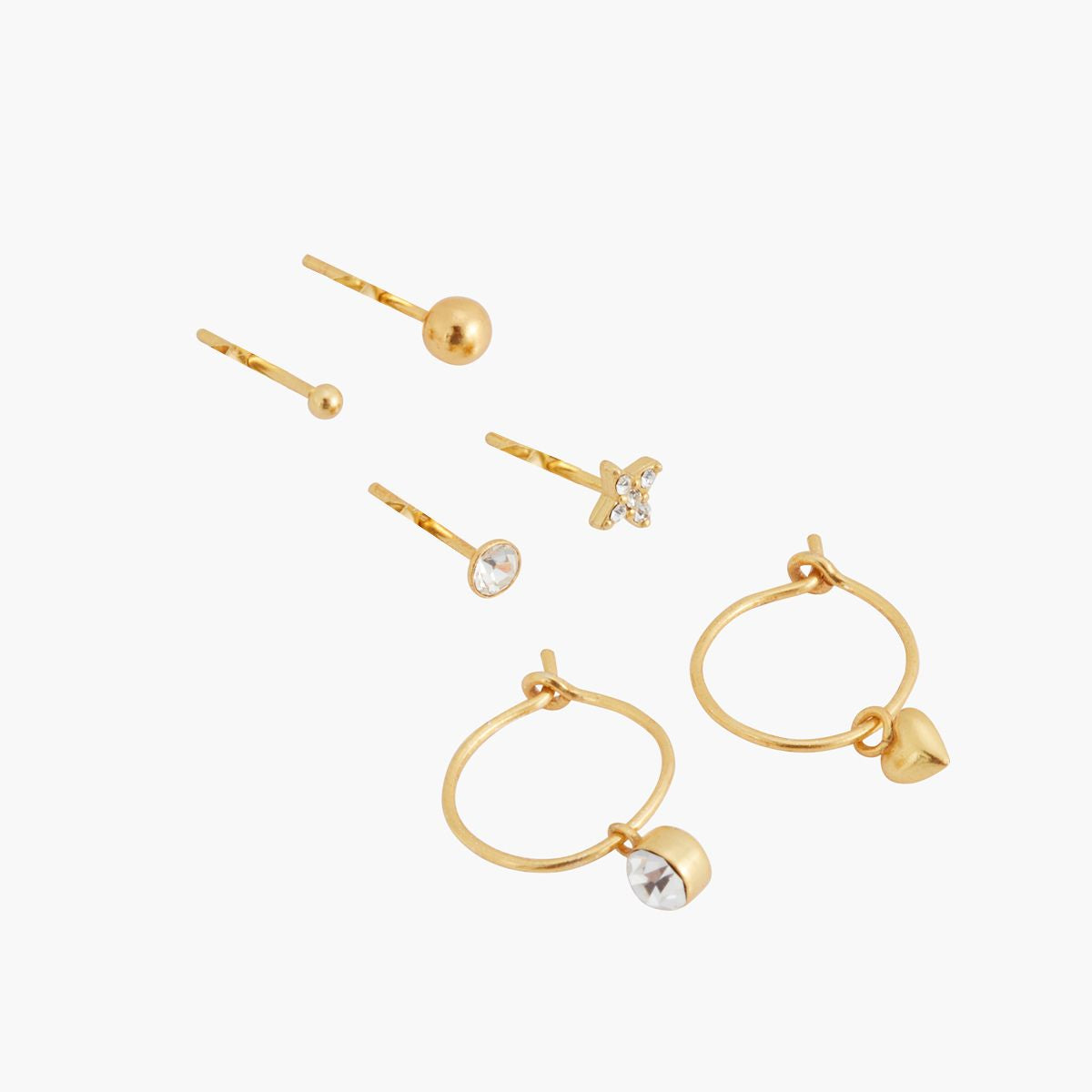 Set de 6 puces d'oreilles Argent Garanti