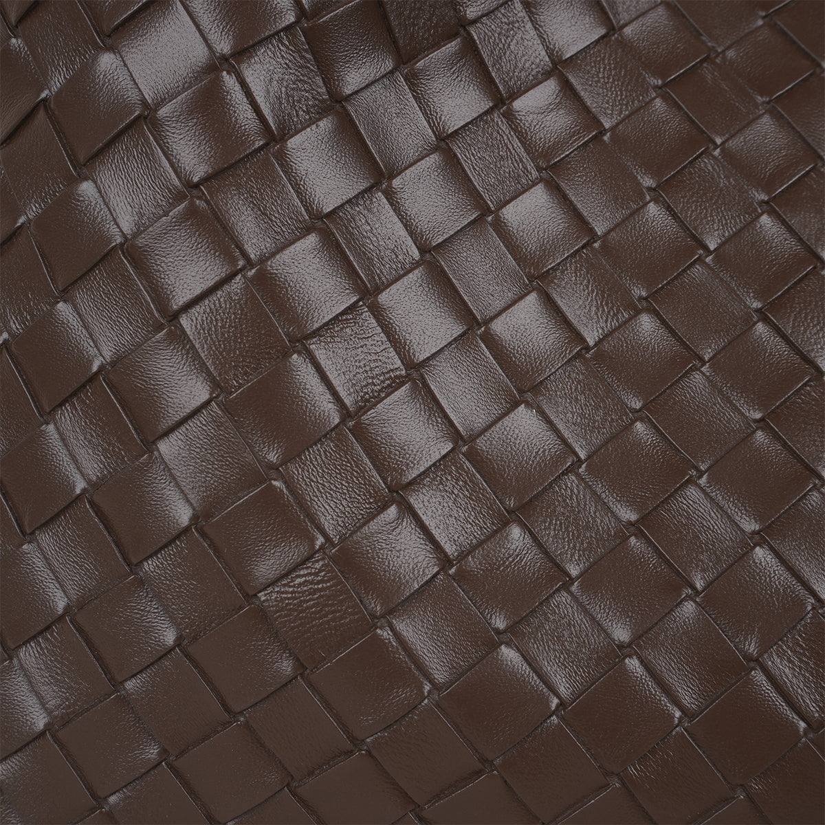 Sac hobo tressé marron foncé