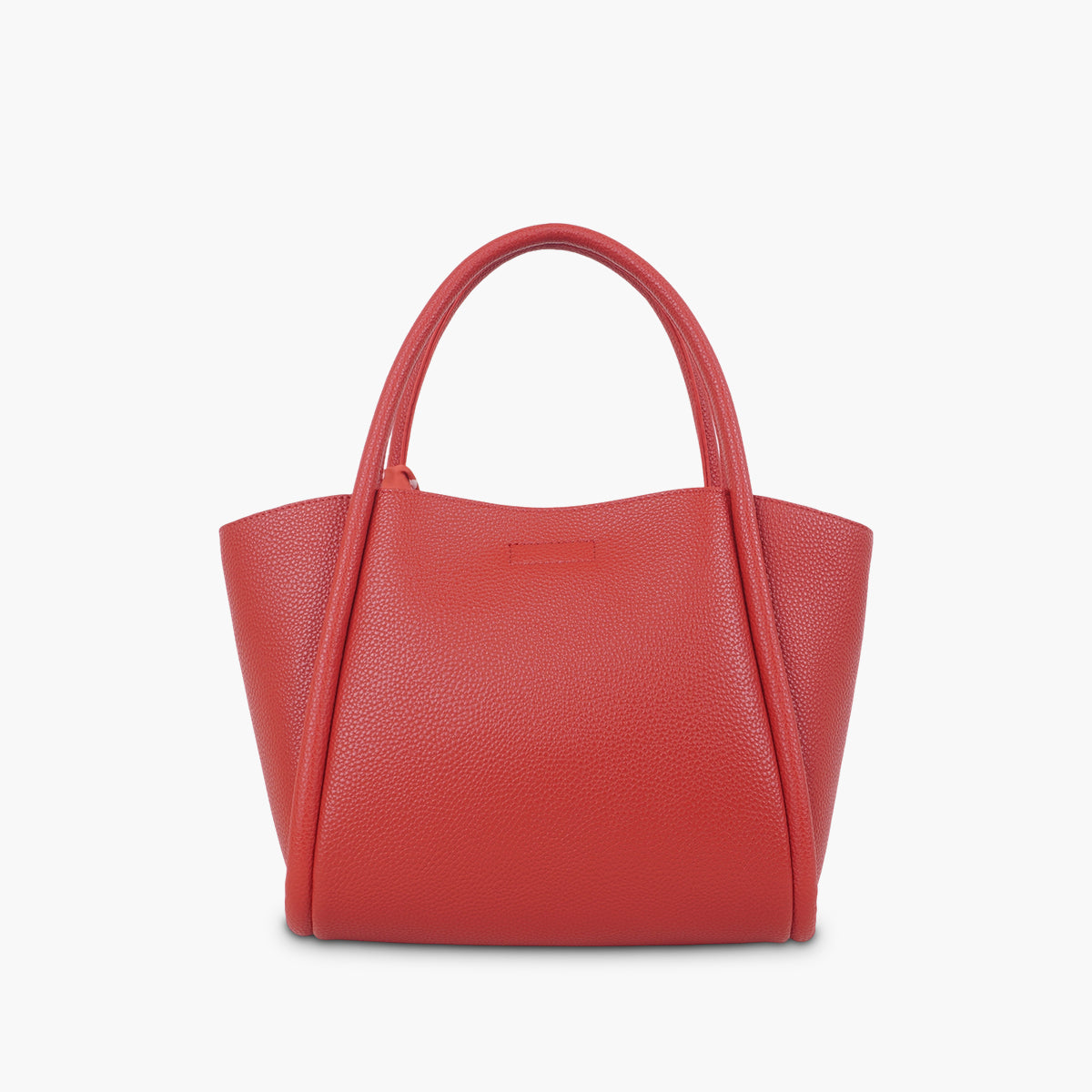 Cabas rouge avec foulard