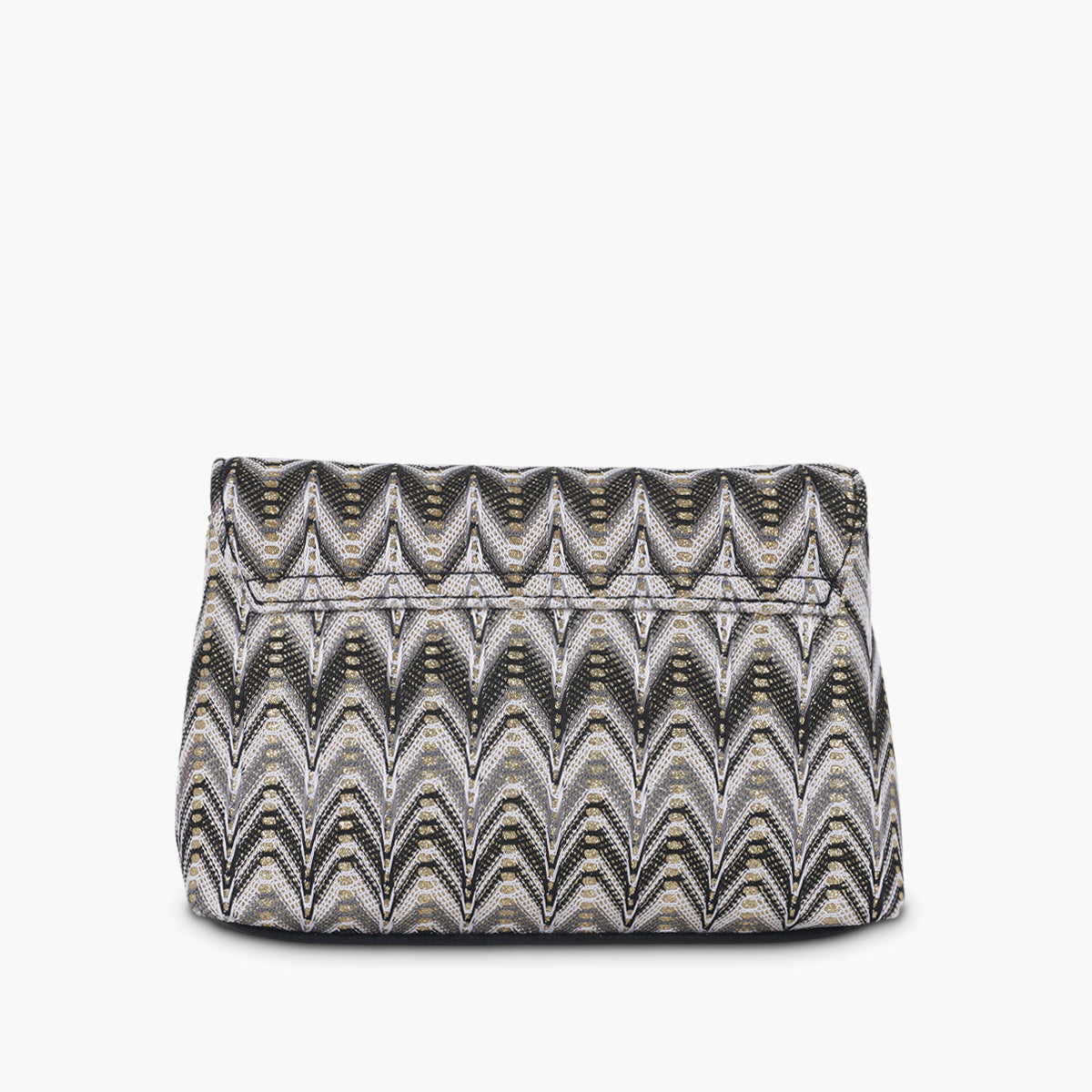 Sac à bandoulière à motif géométrique noir et blanc