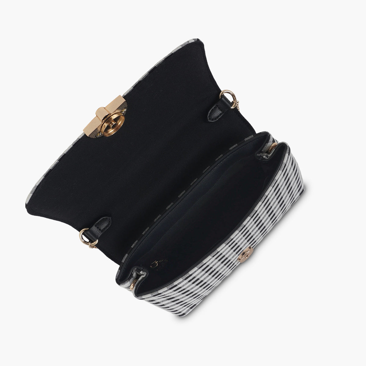 Petit sac à bandoulière motif vichy avec grigri cerise