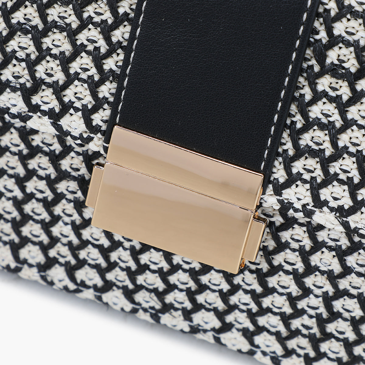 Petit sac cartable noir avec bandoulière