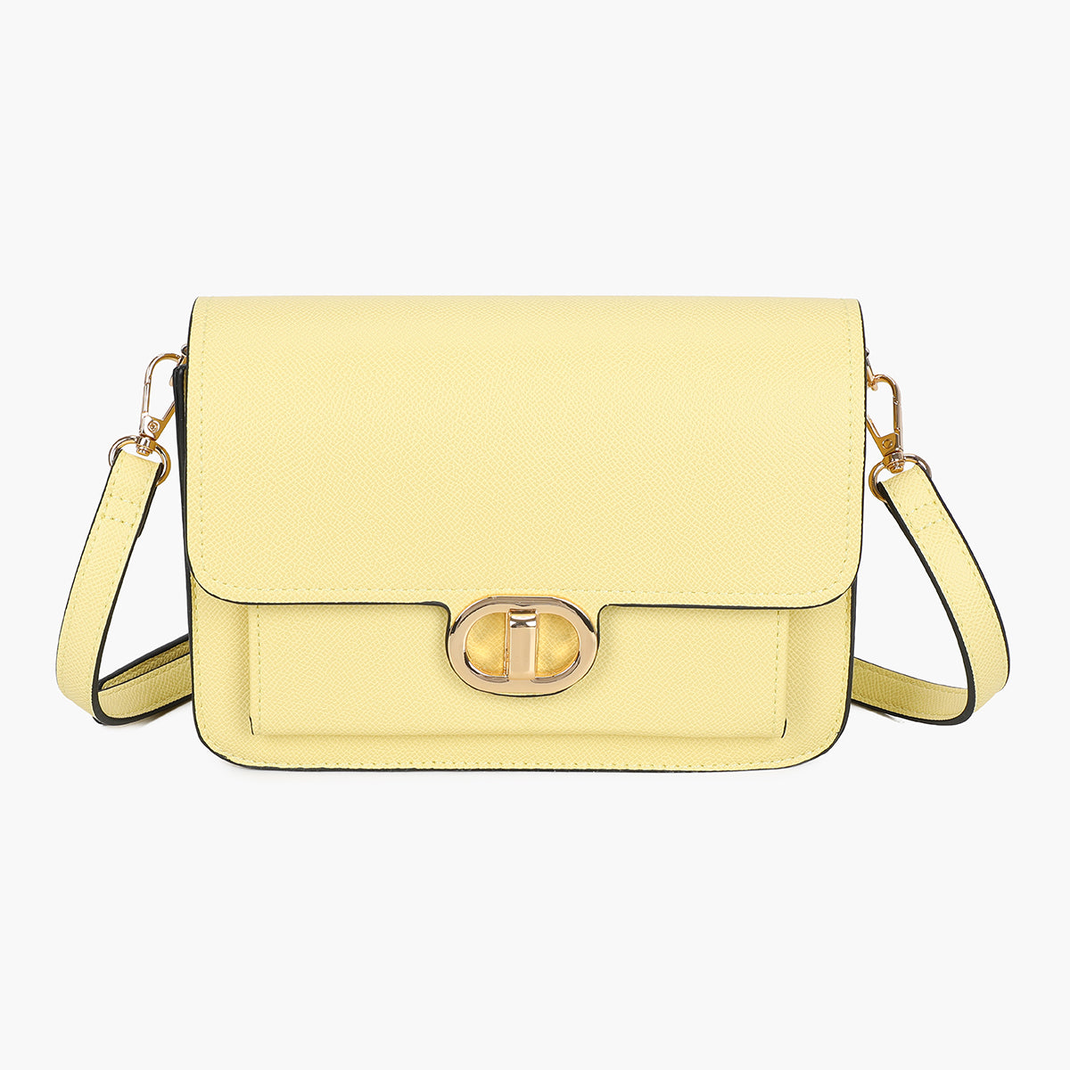 Sac à bandoulière jaune beurre