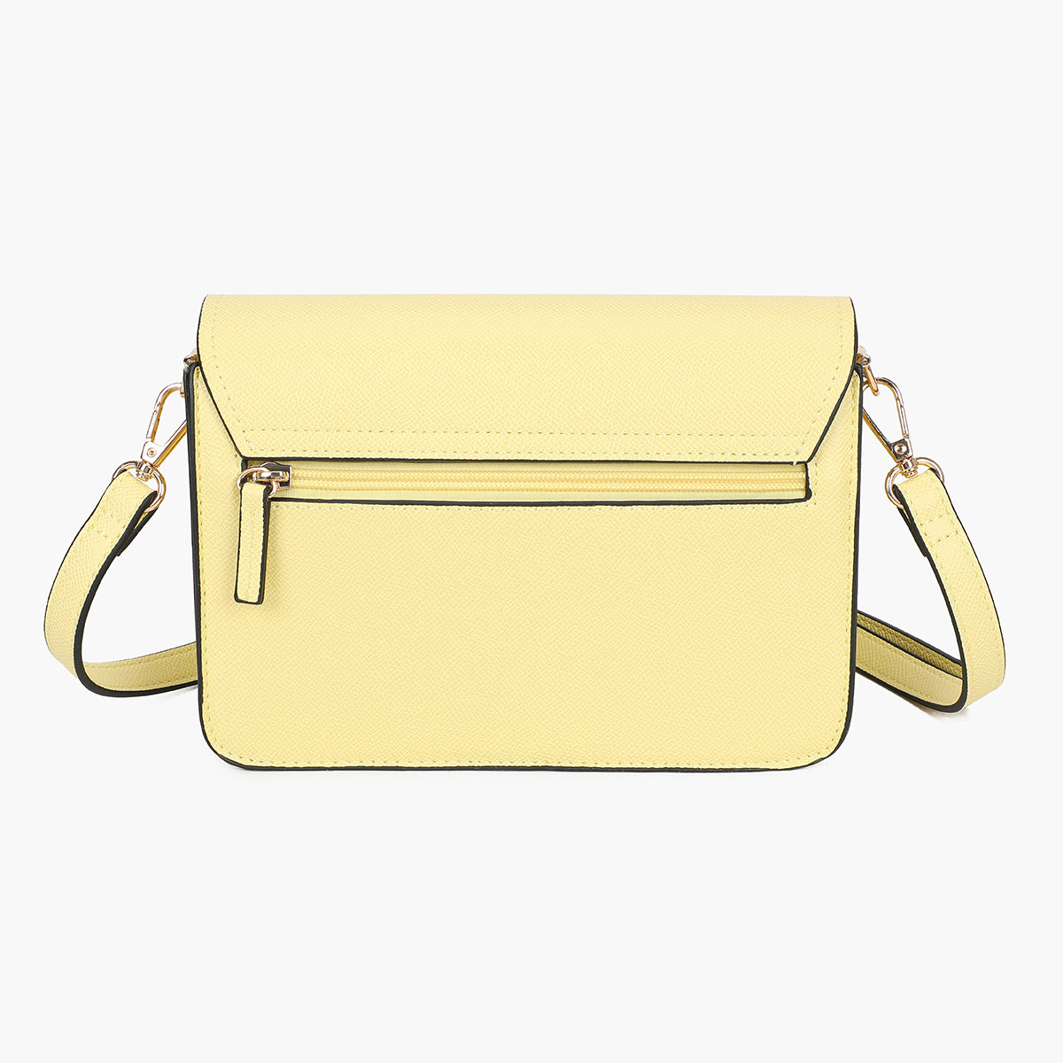 Sac à bandoulière jaune beurre