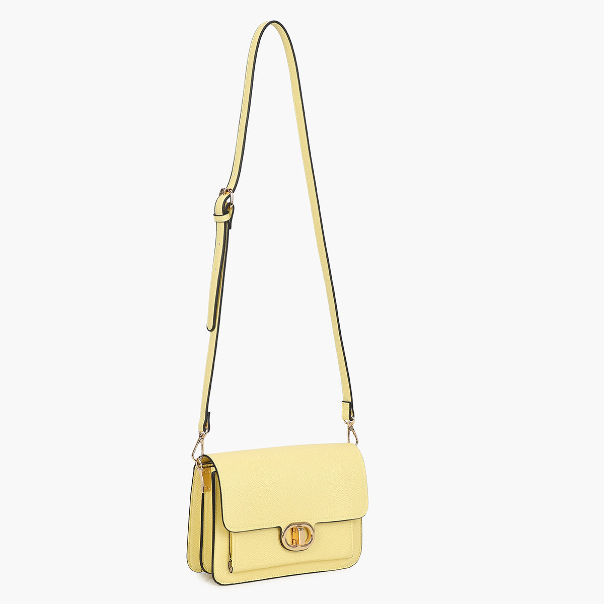 Sac à bandoulière jaune beurre