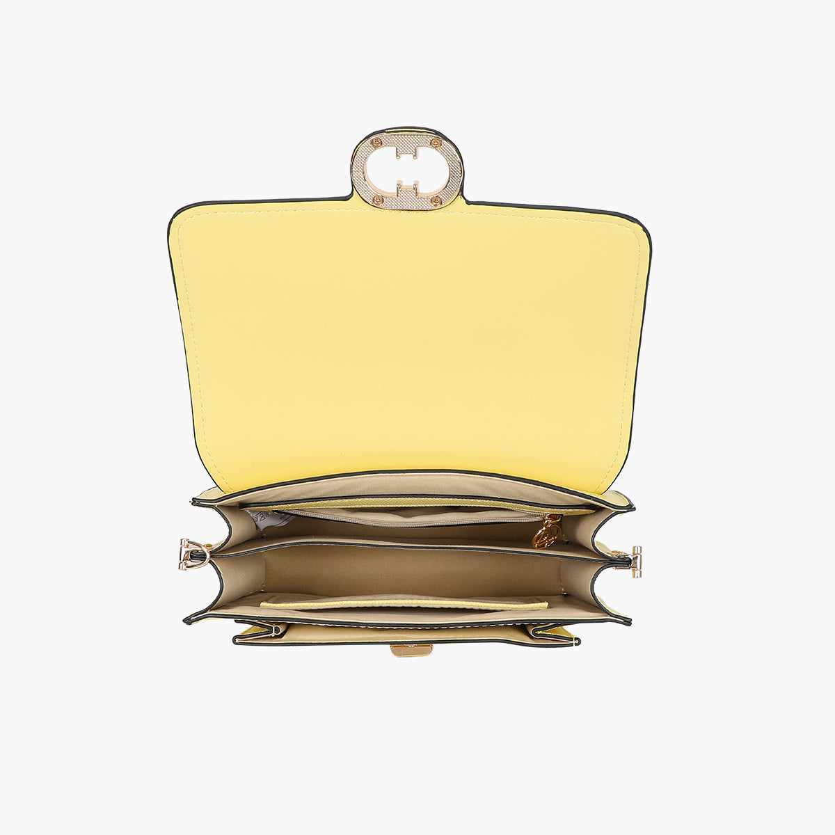 Sac à bandoulière jaune beurre