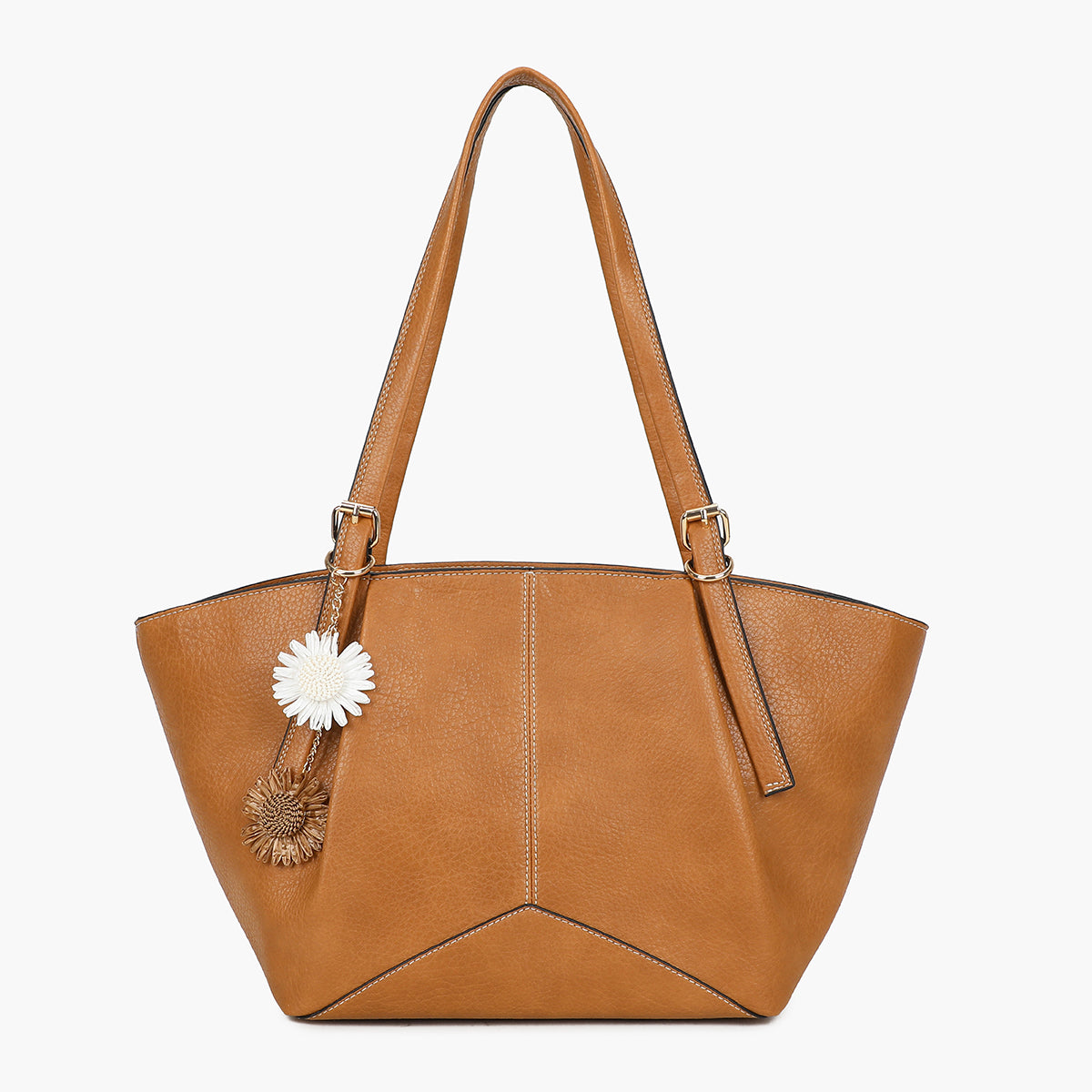 Sac cabas trapèze camel