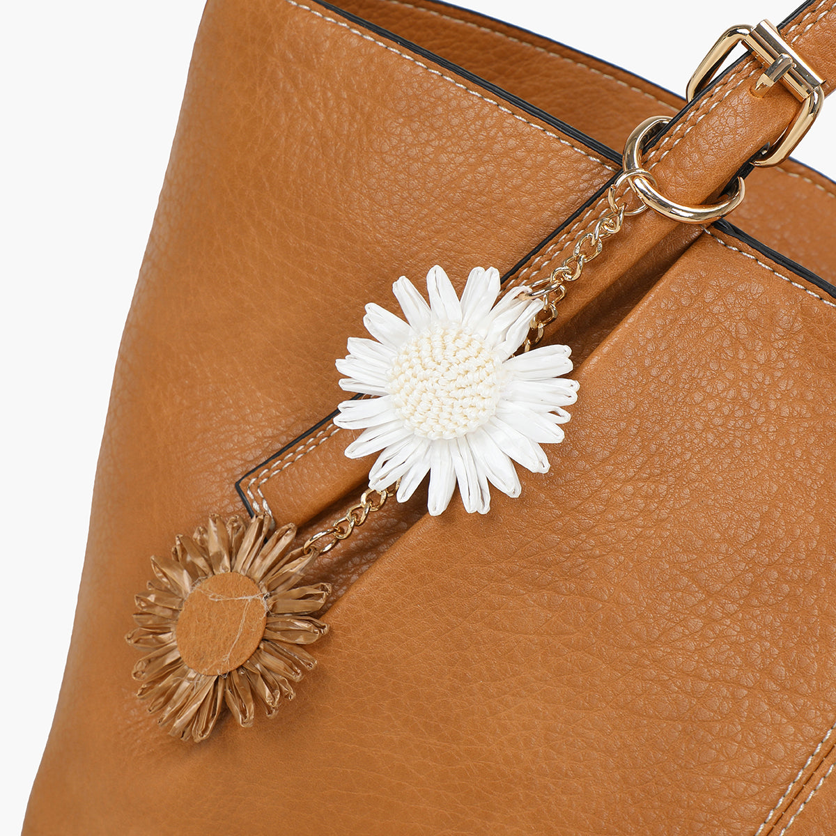 Sac cabas trapèze camel