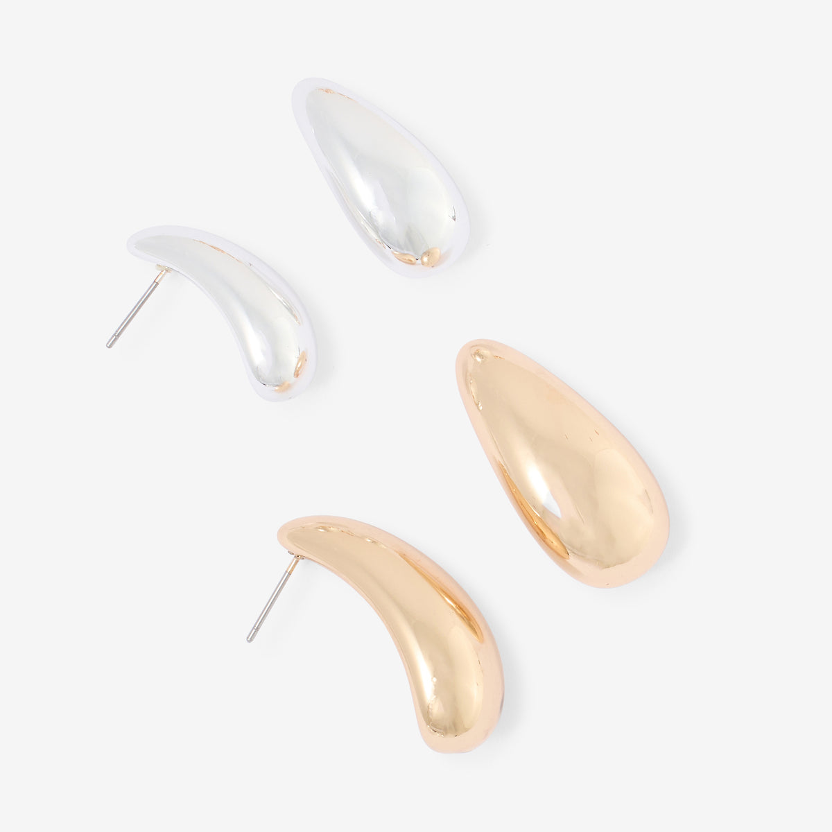 Set de 2 boucles d'oreilles gouttes