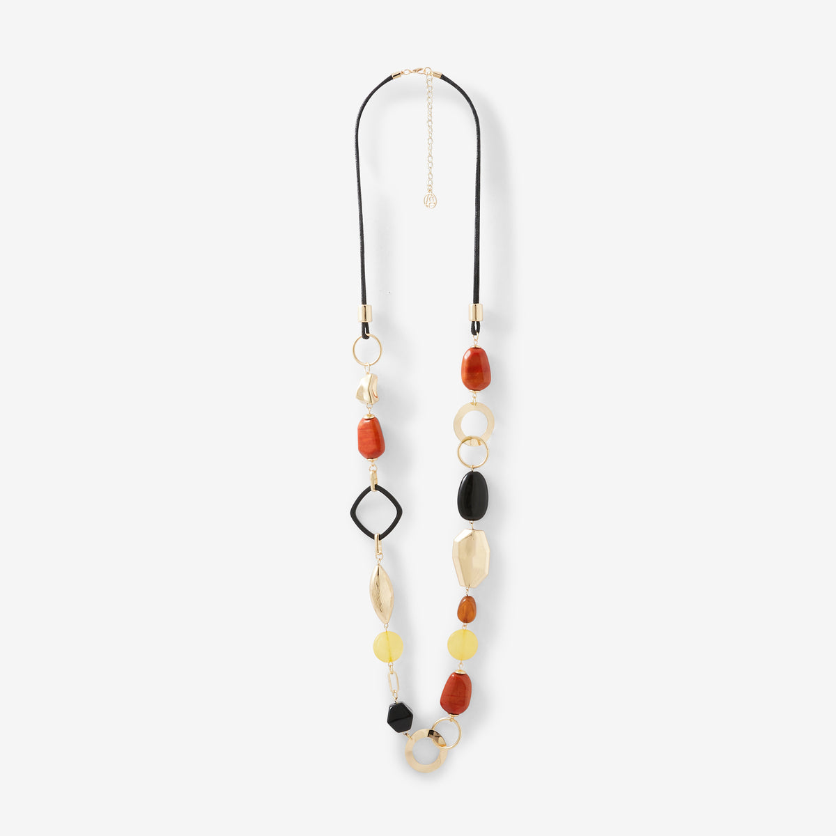 Sautoir grosses perles multicolores
