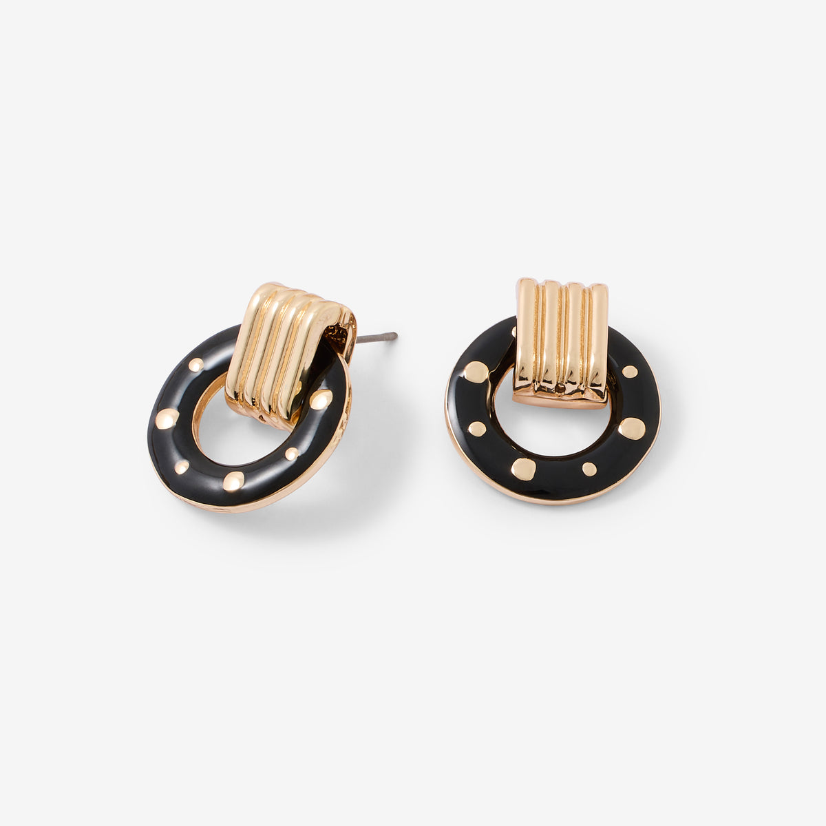 Boucles d'oreilles rondes cloutées