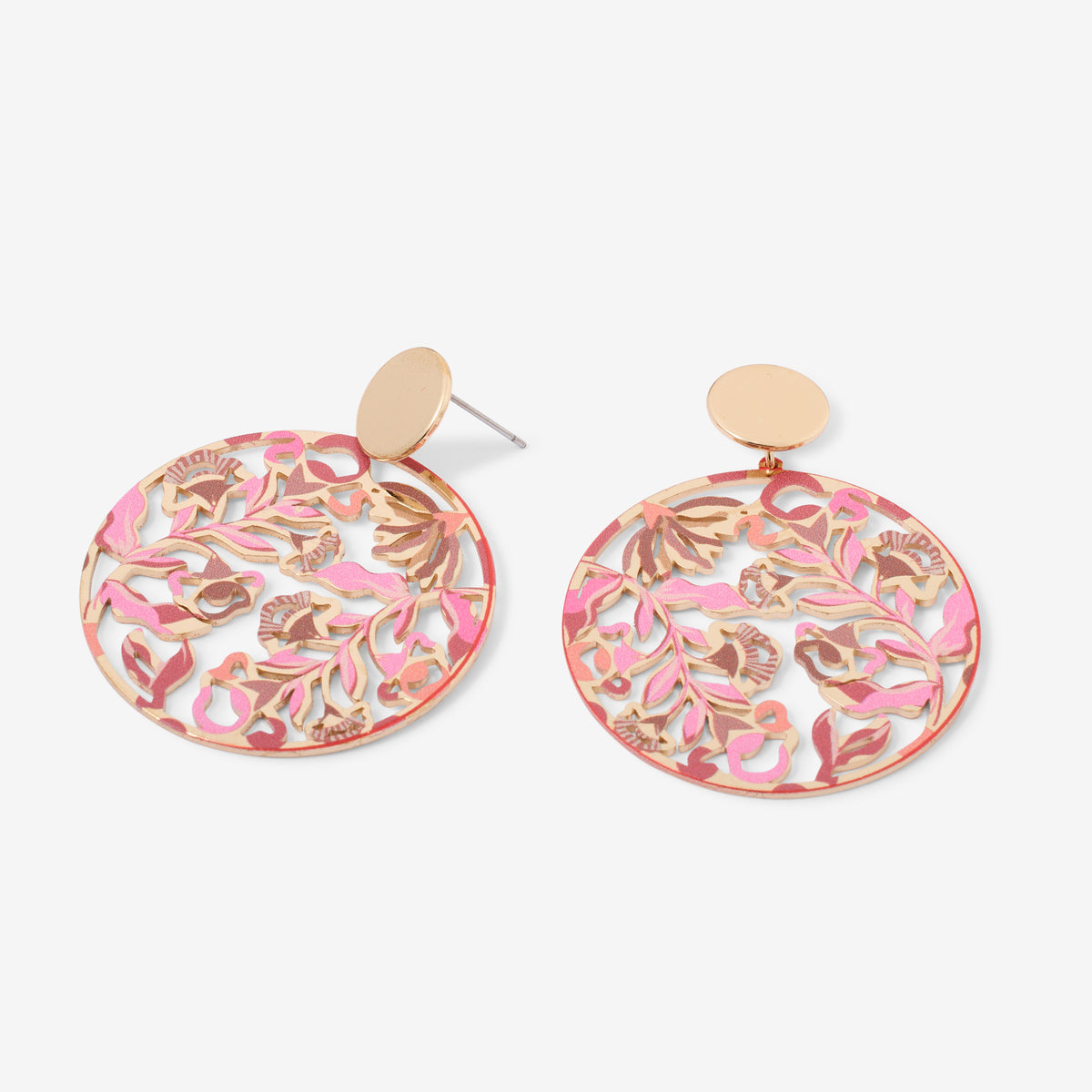 Boucles d’oreilles rondes ajourées Balagane