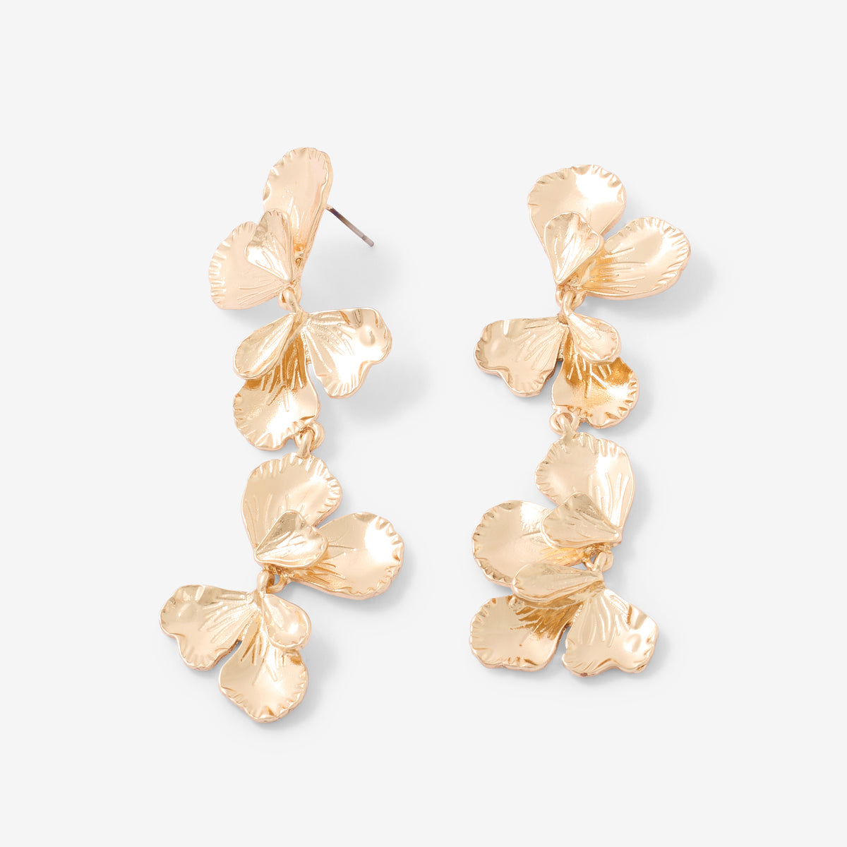 Boucles d'oreilles cascade de pétales