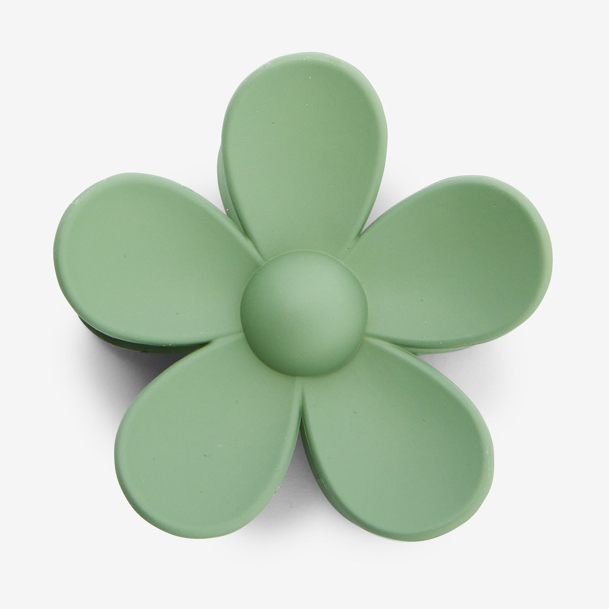 Pince à cheveux fleur verte