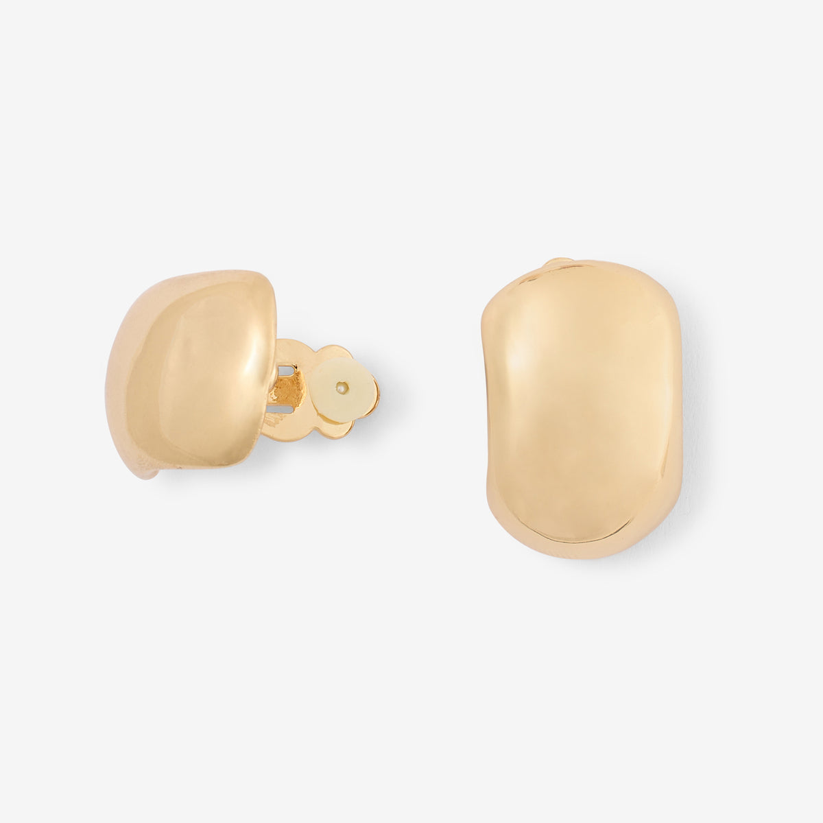 Boucles d'oreilles clips en métal doré