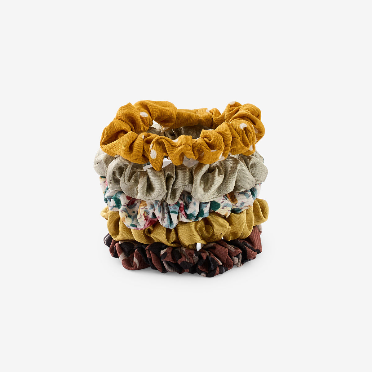 Set de 5 mini chouchous colorés