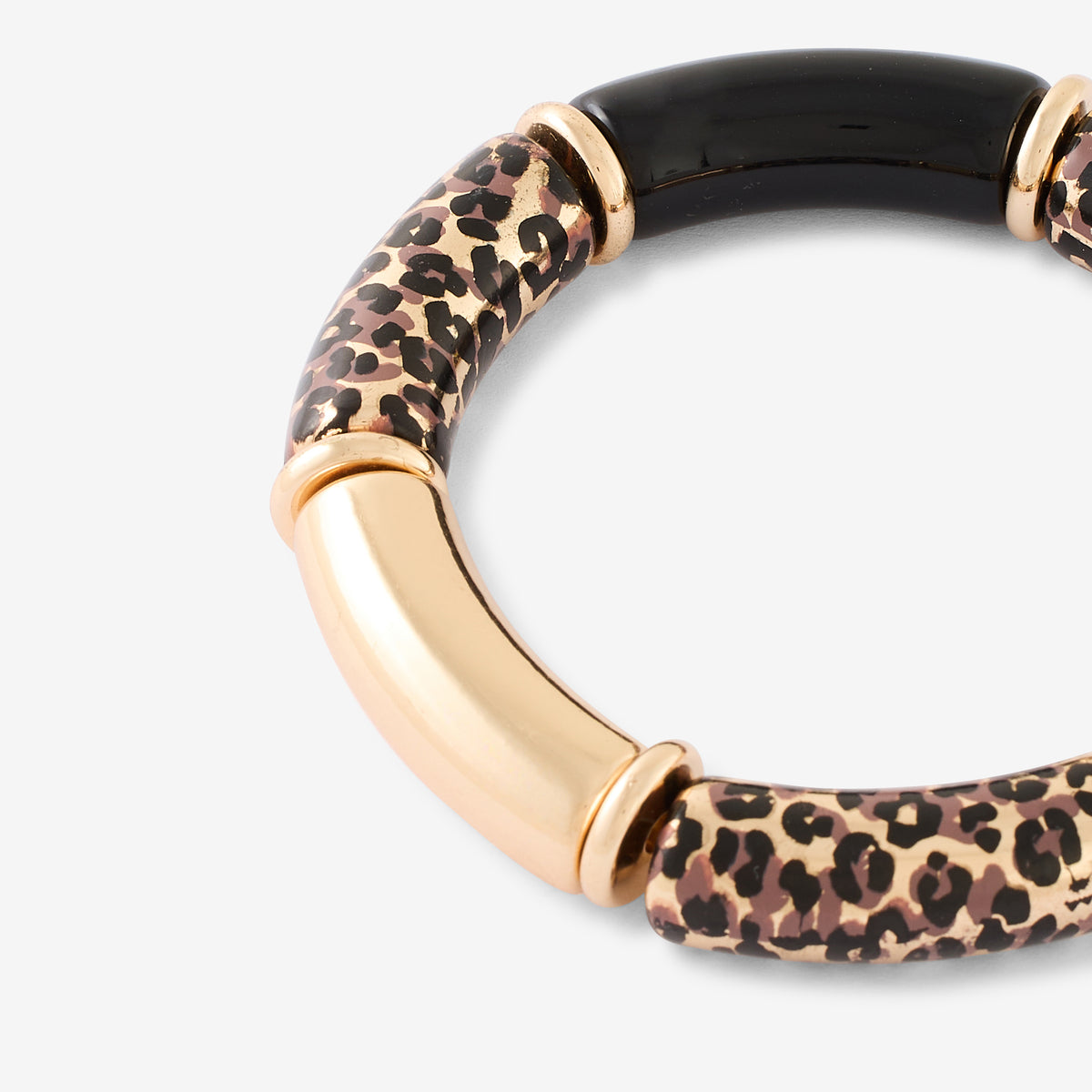 Bracelet tube imprimé léopard
