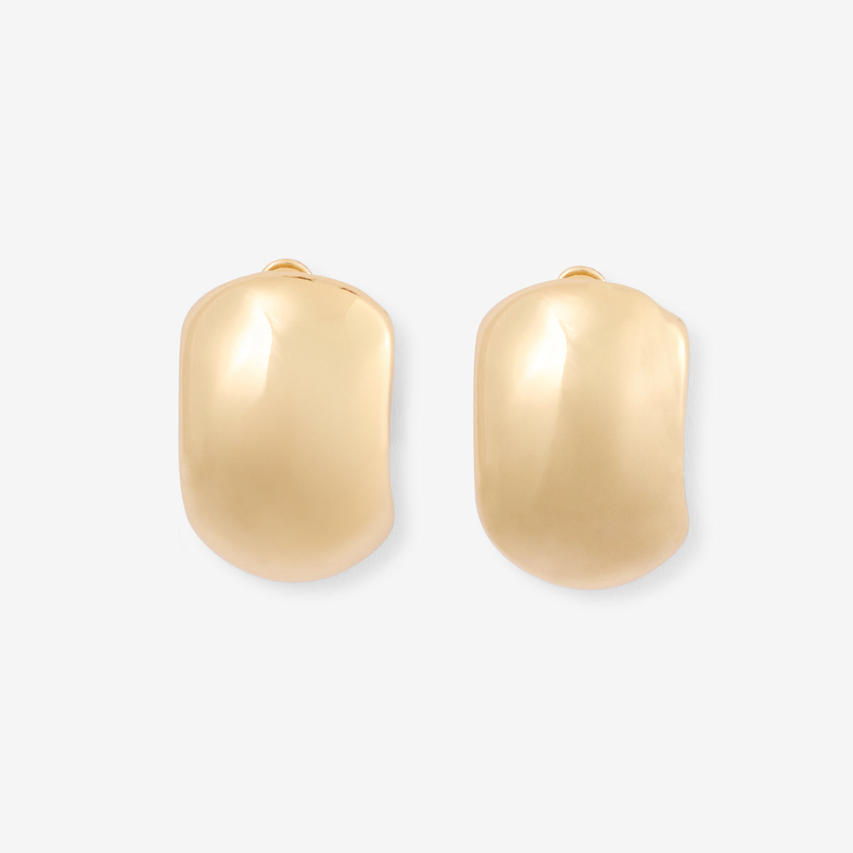 Boucles d'oreilles clips en métal doré