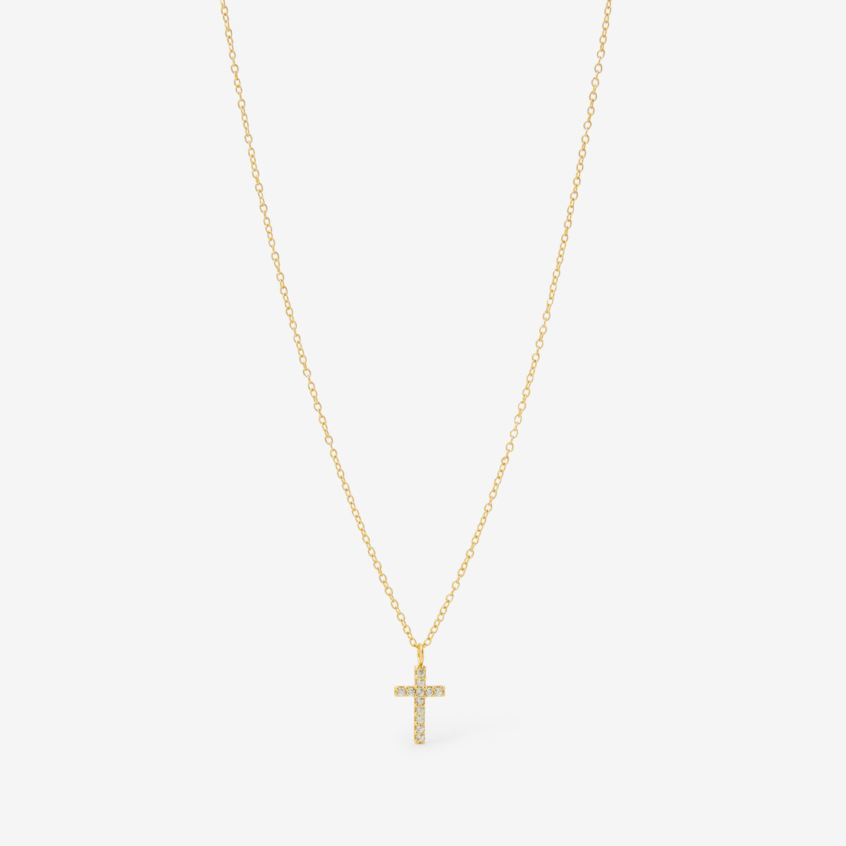 Collier pendentif croix argent 925 doré