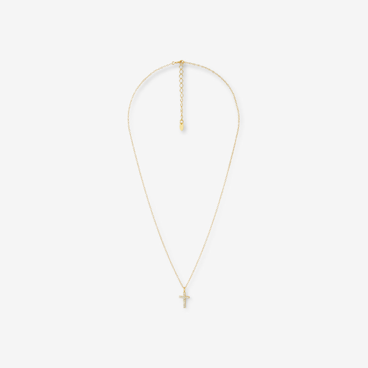 Collier pendentif croix argent 925 doré
