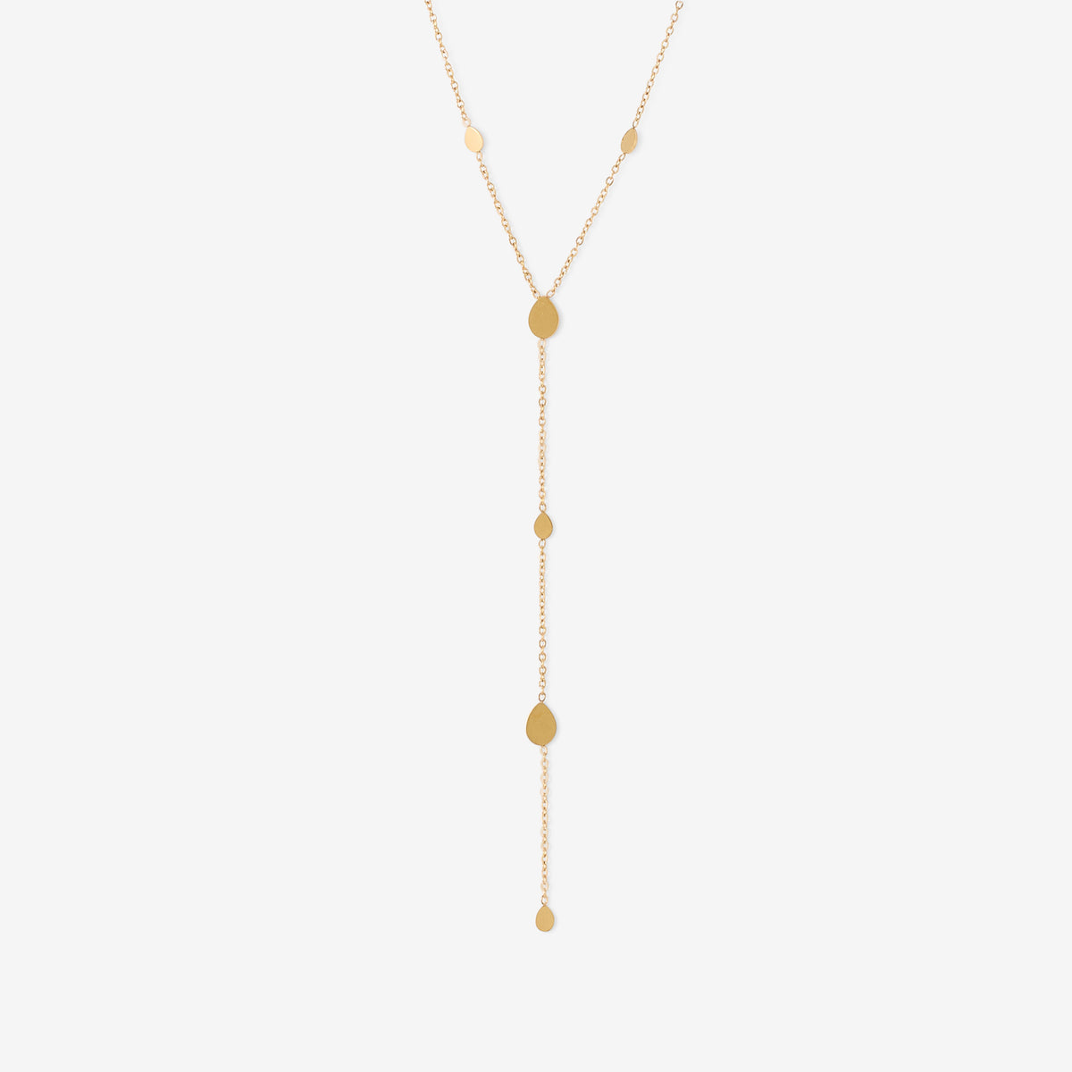 Collier chaîne pampilles acier inoxydable