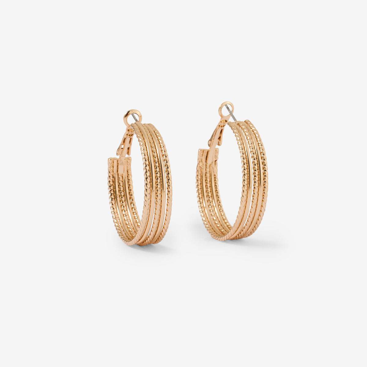 Créoles épaisses ciselées dorées