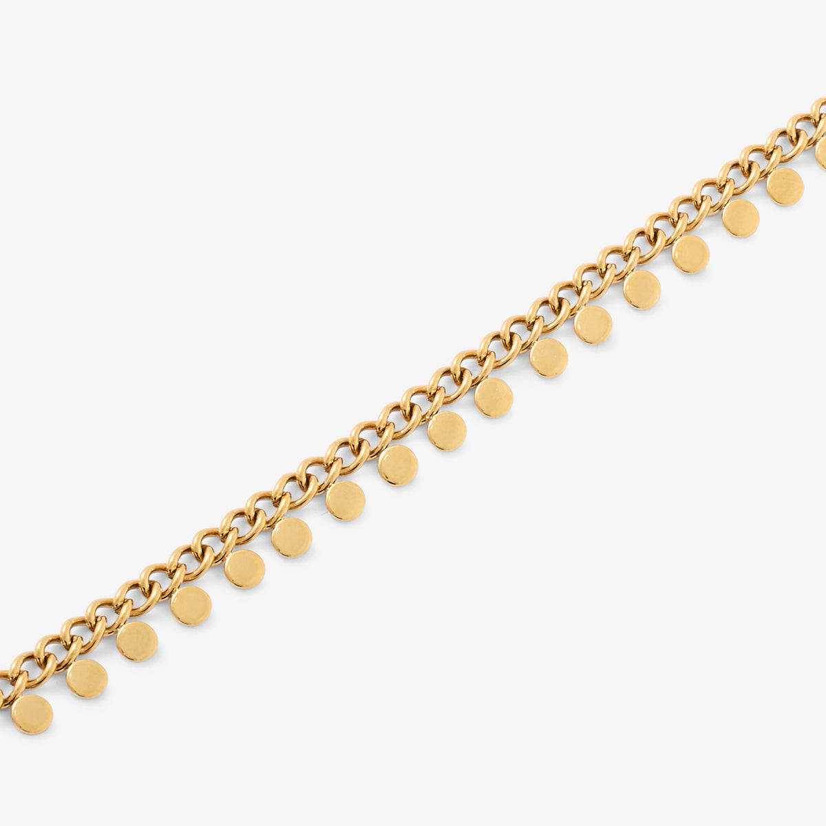 Chaine de cheville avec pampilles Acier Inoxydable