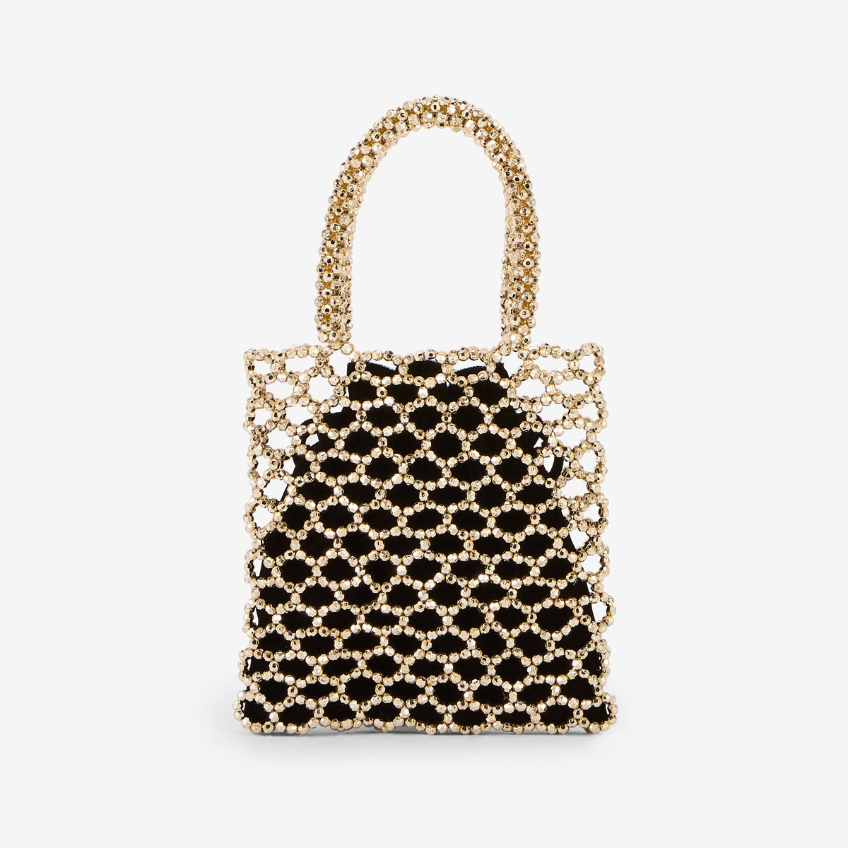 Petit sac perlé porté main