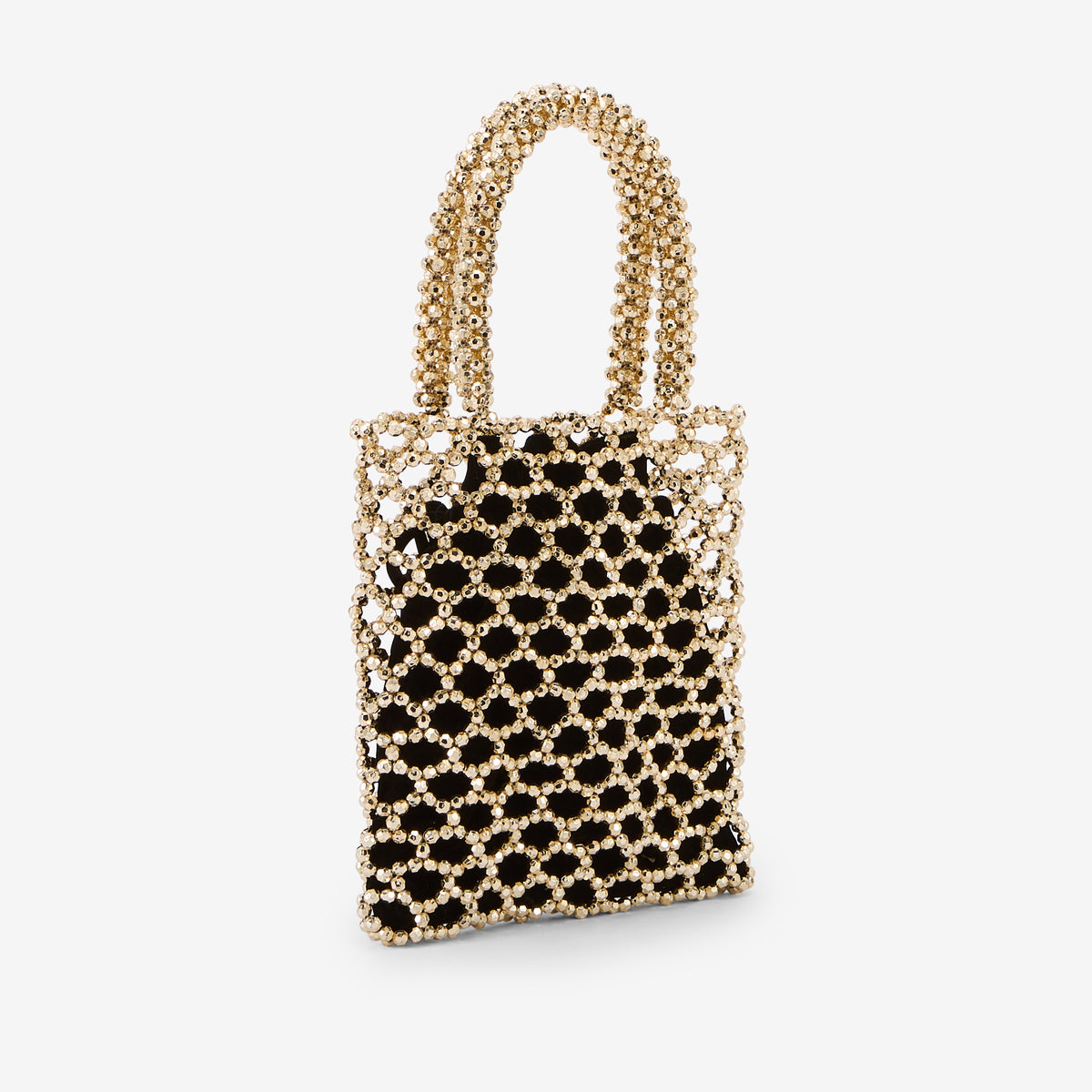 Petit sac perlé porté main