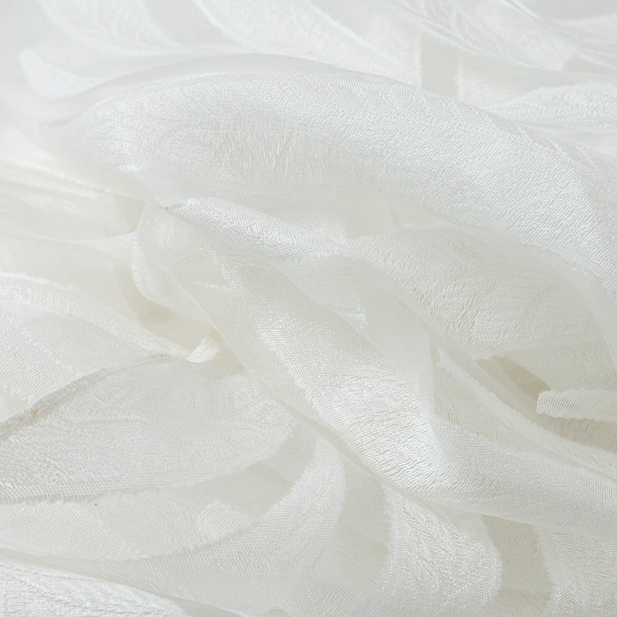Foulard blanc satin