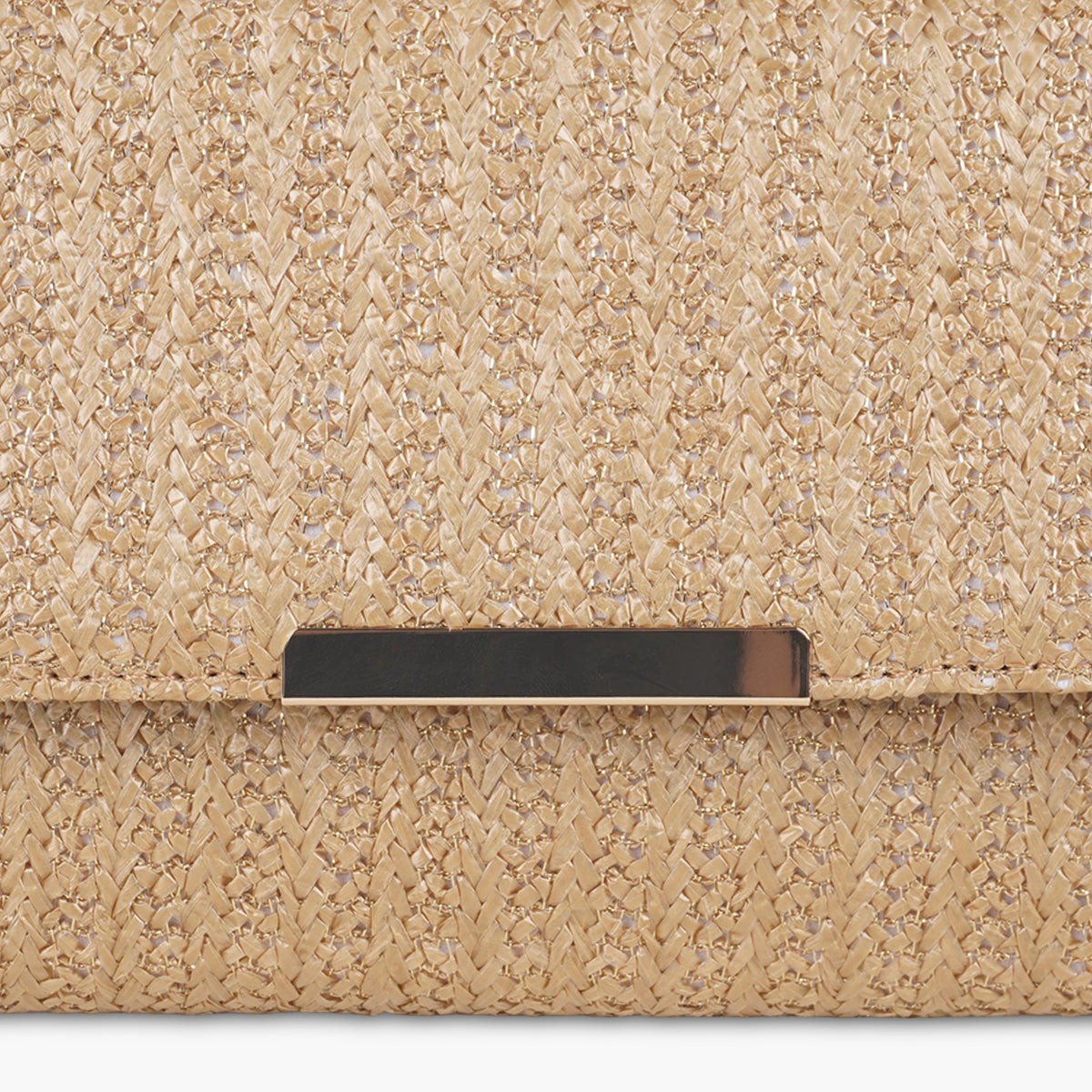 Pochette effet paille