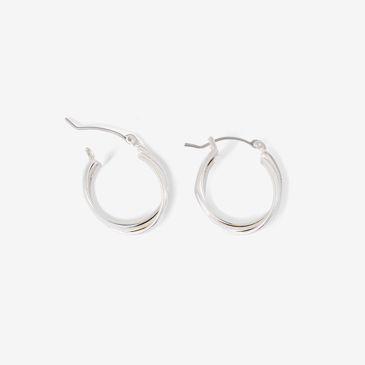 Créoles 3 rangs entremêlés