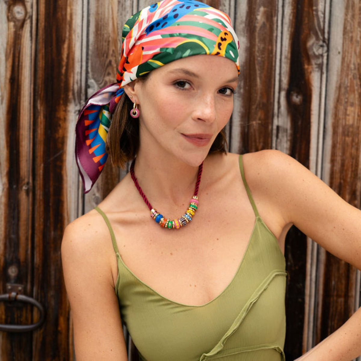 Foulard carré Jungle Pop
